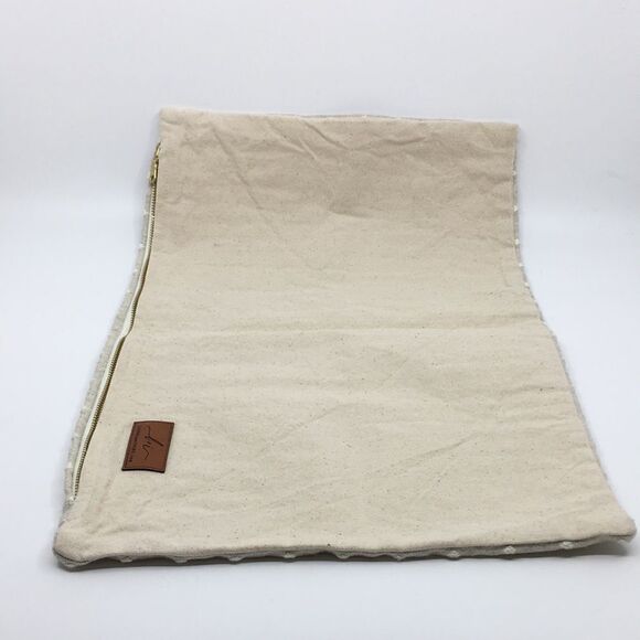 Linen & Ivory Loretta Swiss Dot Pillow Cover 12” x 18” - Picture 10 of 11